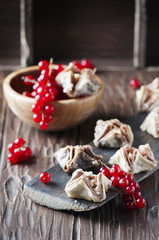 Egyptian baklava with red currant