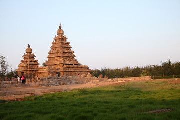 Ancient Shore temple of Mahabalipuram, Tamil Nadu, India
