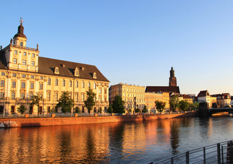 Beautiful view of Wroclaw, Poland