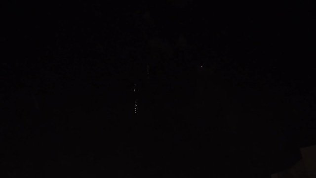 New Year fireworks on night sky