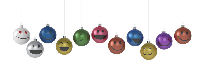 Bunte Weihnachtskugeln