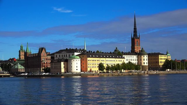 Wrangel Palace in Stockholm. Sweden. 4K.

