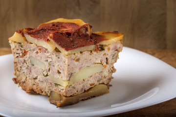 Layered moussaka