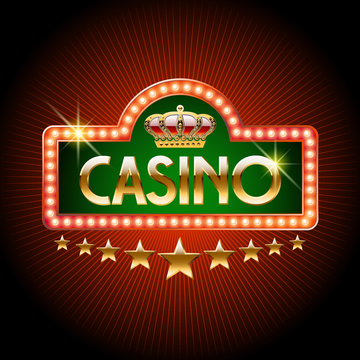 Welcome vector banner for royal casino