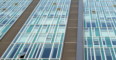 Apartment building / Exterior view of apartment building.