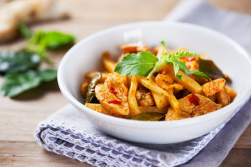 spicy chicken with bamboo shoots