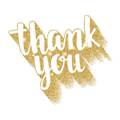 Thank you. Lettering handwritten brush calligraphy for social media contests and special offer.