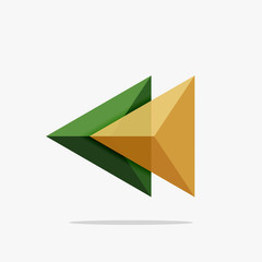 Blank triangle layout business template