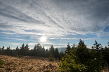 Sonnenuntergang in Deutschland