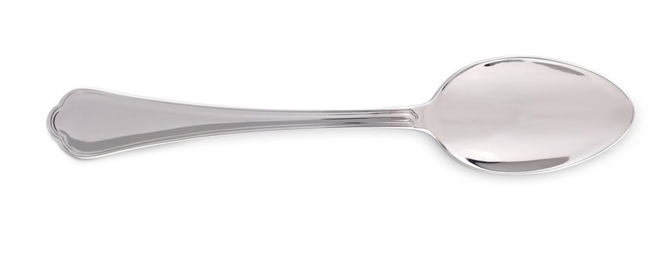 Isolated spoon with clipping path