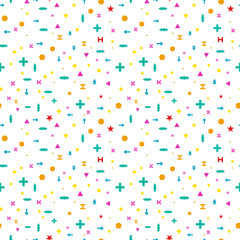 Seamless pattern with geometric figures