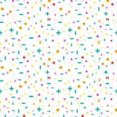 Fototapeta premium Seamless pattern with geometric figures