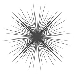 Vector illustration of sunburst