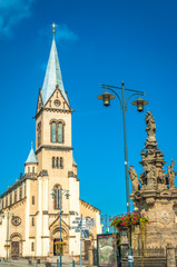 Fototapeta na wymiar Main square, Kladno, Czech Republic