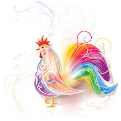 Stylised rooster