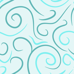 abstract vector colored swirls seamless pattern