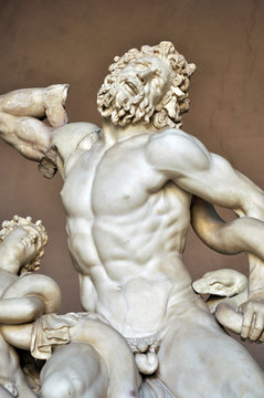 VATICAN - MAY 05: The statue of Laocoon and His Sons, also called the Laocoon Group in Vatican, May 05. 2017 