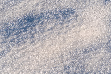 Background of snow texture in warm tone