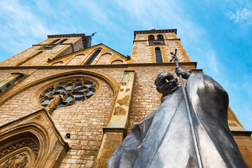 SARAJEVO,BOSNIA AND HERZEGOVINA-DECEMBER 09,2016:Cathedral of the Sacred Heart