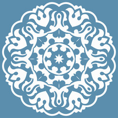 Oriental pattern with arabesques and floral elements, classic or