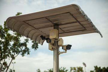 Closed Circuit Televisions (CCTV) with cover shield