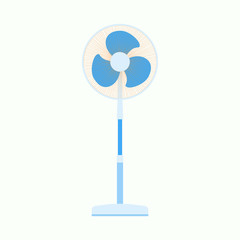 Flat air fan icon. Ventilator graphic equipment. Vector eps 10