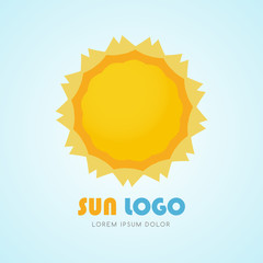 Sun icon set, vector illustration