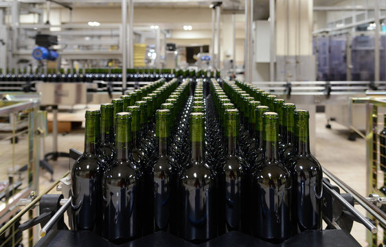Planta embotelladora de vino en &Aacute;lava, La Rioja Alavesa, Espa&ntilde;a