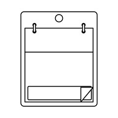 Calendar icon. Planner month data time and day theme. Isolated design. Vector illustration