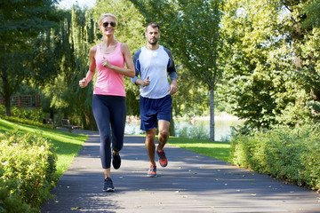 Fototapeta premium Running is part of their daily routine