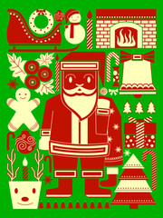 Merry Christmas festival celebration Holiday background