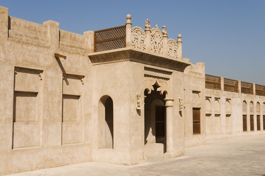 Bastakia District of historic Arabic houses with wind towers, Bur Dubai, Dubai
