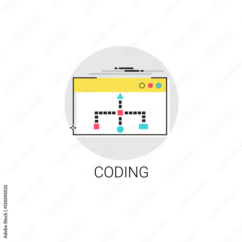Poster Coding Web Graphic Design Application Development Icon