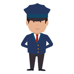 driver hotel service isolated icon vector illustration design