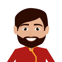 bellboy character hotel service icon vector illustration design