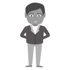 hotel receptionist character icon vector illustration design