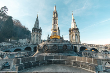 Fototapeta premium Sanctuary of Our Lady of Lourdes.