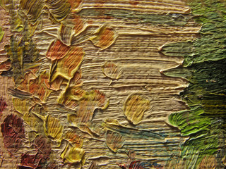Oil paint. Brush texture. Background.
