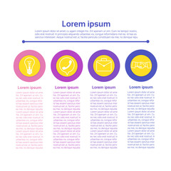 Graphic Set Finance Infographic Icon Business Concept Flat Vector Illustration