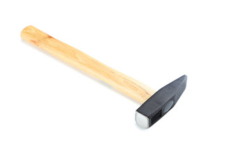 New hammer isolated on a white