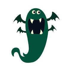 Cartoon monsters set. Colorful toy cute monster. Vector EPS 10