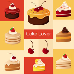 Cake Elements : Vector Illustration 