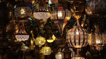 Souk in  Djemma El Fna Square, Marrakech,Morocco