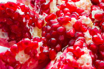 Tasty Pomegranate with its red beans