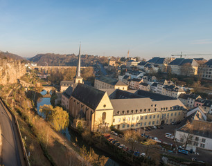 Obraz premium Johanneskirche Kasematten Bockfelsen Luksemburg (miasto)