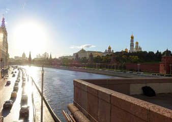 Kremlin during a rain