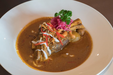 Lamb massaman Halal food