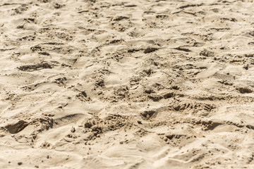 closeup of sand pattern beach in salalah Oman
