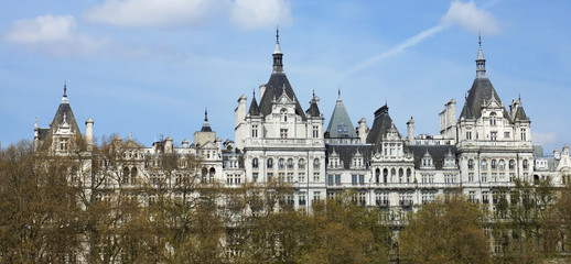 The Royal Horseguards originally built in 1884 in style of a French cheteau as the home of the National Liberal Club.Designed by Alfred Waterhouse, London, UK