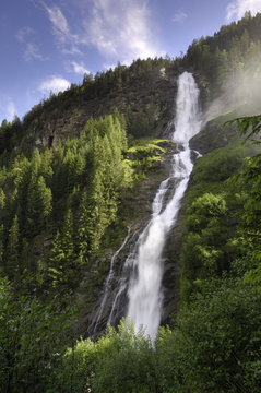 Stuibenfall, Tyrol's highest waterfall, Otztal valley, Tyrol, Austria